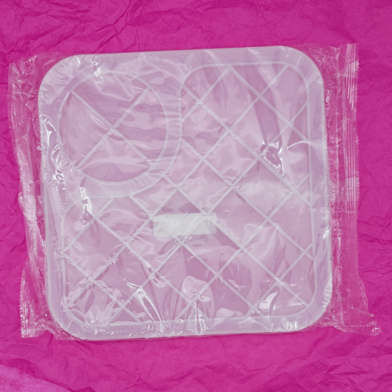 Preview: Silikonform Frühstückstablett mit Getränkehalter 24,6 cm x 24,6 cm x 1,65 cm